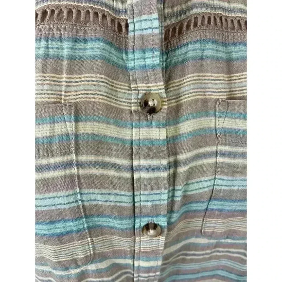 Toad & Co Sleeveless Blouse Womens Sz M Summer Beach Outdoor Hiking Organic - Picture 3 of 12